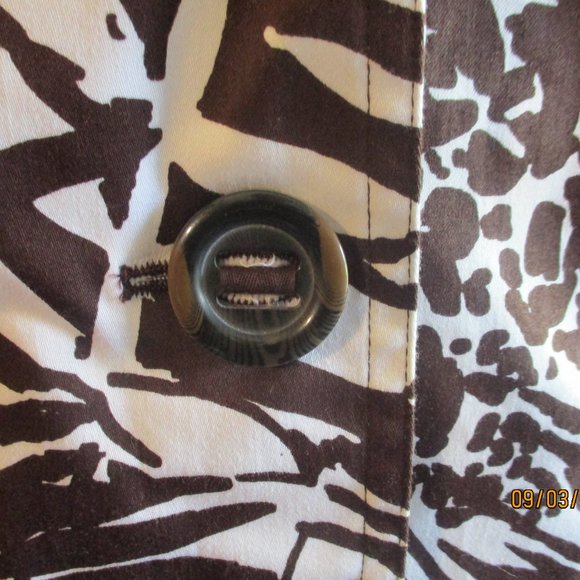 💖Brown leaf print jacket - Picture 4 of 9